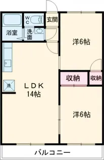 シティーハイツパテリッシアIII【2階】の間取り