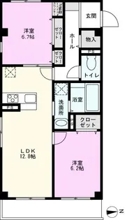 クラウンマンション【3階】の間取り