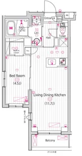 ガーラ・ステーション川崎久地【3階】の間取り