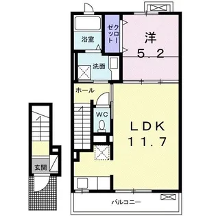 ナリッシュC【2階】の間取り