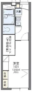 レオパレスヴィブアン【2階】の間取り