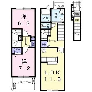 アリーヴィオの間取り