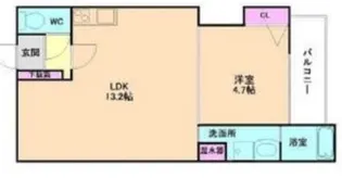 F asecia サンド【1階】の間取り