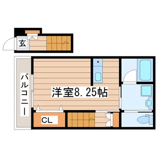 クロレ長町【2階】の間取り