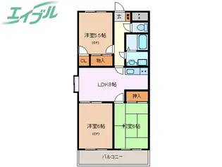 RAUM AZALEE【1階】の間取り