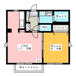 サニーハウス東端 B【2階】の間取り