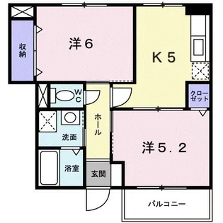 ハッピー・エディ・タウン【1階】の間取り