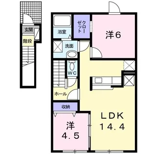 ソレイユ【2階】の間取り
