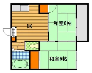 コーポ中野【2階】の間取り