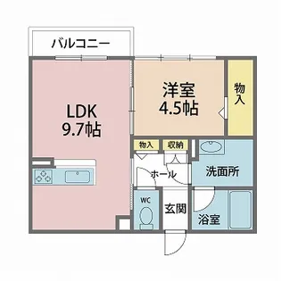 ソレイユ ルヴァン【1階】の間取り