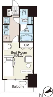 AIFLAT四谷若葉【4階】の間取り