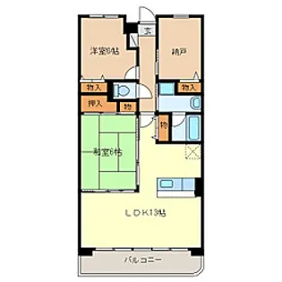 ローゼンクローネ【13階】の間取り