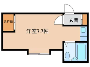 坪川ビル【3階】の間取り