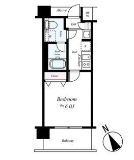 レオンコンフォート難波【6階】の間取り