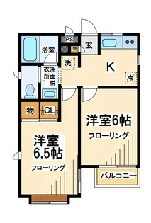コーポ欅【1階】の間取り