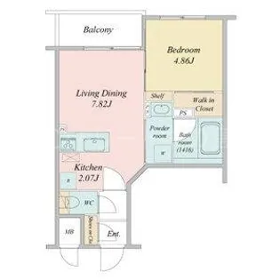 LiveCasa豊平【2階】の間取り