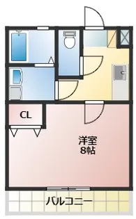 クレフラスト浜松駅南【2階】の間取り