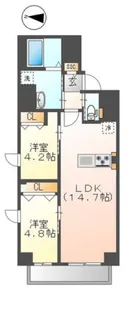 ベラビスタ木場【5階】の間取り