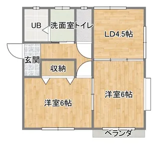 エステートスズキ6【1階】の間取り