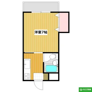 asul寒田(旧・寒倉ビル)【2階】の間取り