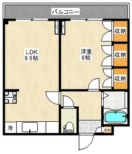 高津フジマンション【4階】の間取り