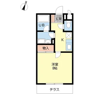 グリーンフィールド【2階】の間取り