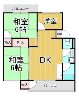宝塚安倉(3)3号棟【3階】の間取り