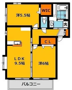 アルシオーネA【1階】の間取り