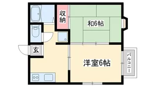 ハイツムティアラ【2階】の間取り