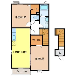 シード・ナーザリー【2階】の間取り