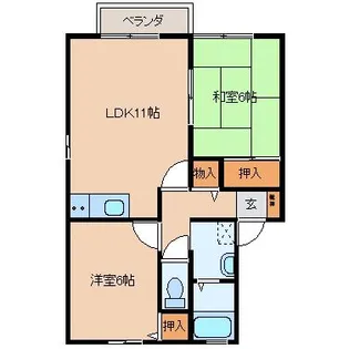 レイシ2000【2階】の間取り