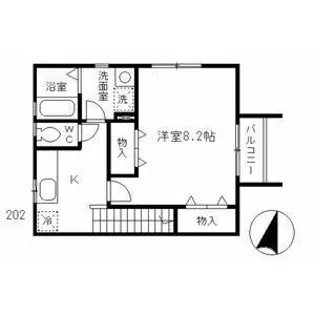 カーサ サンライズ【2階】の間取り