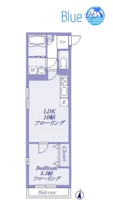 アムール渚【2階】の間取り