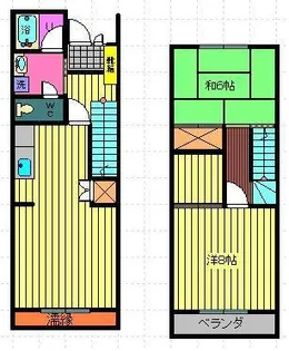 第3錦フルーツコーポ【1階】の間取り