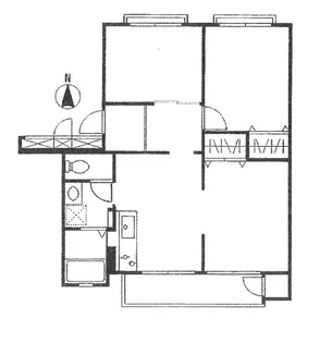 稲毛ハイツC405【4階】の間取り