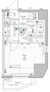 PREMIUM CUBE 駒込【2階】の間取り