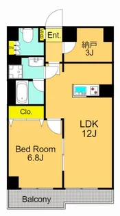 アミーゴ南馬込【1階】の間取り