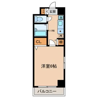 フラワーガーデンワタナベ【4階】の間取り