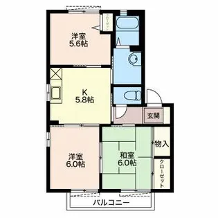 アーヴル【2階】の間取り