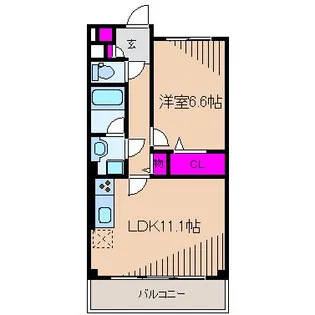 PRESCOTT【4階】の間取り