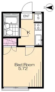 サンハイムB【2階】の間取り