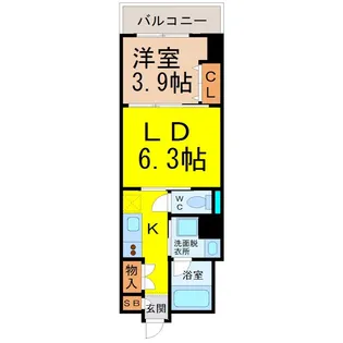 レジデンス上前津スクエア【10階】の間取り