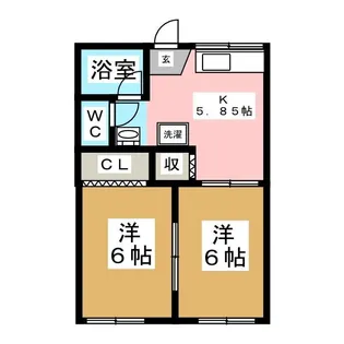 桜ヶ丘ガーデン【2階】の間取り