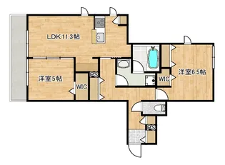 仮称)市ノ坪ヘーベルメゾン【3階】の間取り