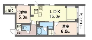 ティンバーテラス中村橋【1階】の間取り