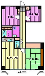 シャルマン5【6階】の間取り
