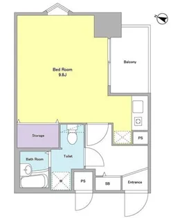 ラフュージュ大井町【4階】の間取り