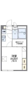 レオパレスプラチナ【2階】の間取り