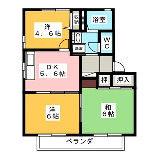 リバティKAZUII A【2階】の間取り