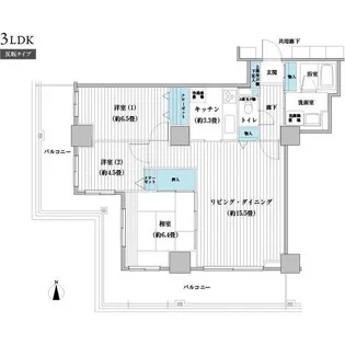 ベルタワー【6階】の間取り